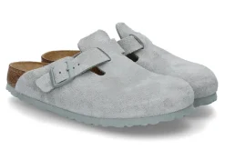 Damen Birkenstock Clogs BOSTON BS VELOURSLEDER- pure sage