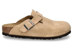 Damen Birkenstock Clogs BOSTON SCHMAL EMBOSS DOTS- new beige