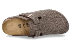 Damen Birkenstock Clogs BOSTON BS WOLLE SCHMALE WEITE- cocoa/braun