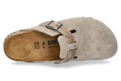 Damen Birkenstock Clogs BOSTON SCHMAL BRAIDED- taupe