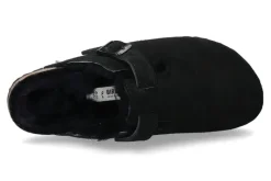 Damen Birkenstock Clogs gefüttert BOSTON SCHMAL SHEARLING BLACK