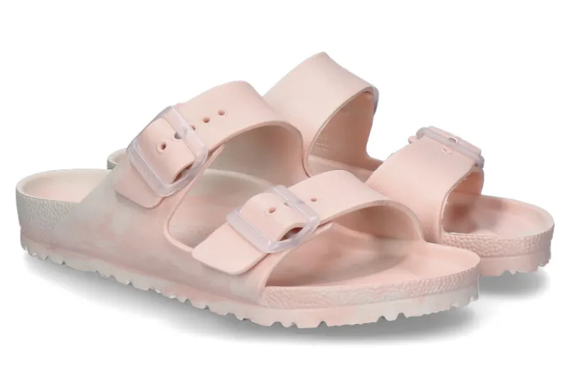 Damen Birkenstock Damen- Pantolette ARIZONA EVA SCHMALE WEITE- light rose multi