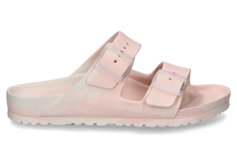 Damen Birkenstock Damen- Pantolette ARIZONA EVA SCHMALE WEITE- light rose multi