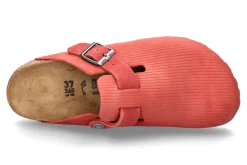Damen Birkenstock Damen-Clogs BOSTON SCHMAL CORDUROY- sienna red