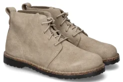 Herren Birkenstock Herren- Stiefelette UPPSALA MID VELOURSLEDER- taupe