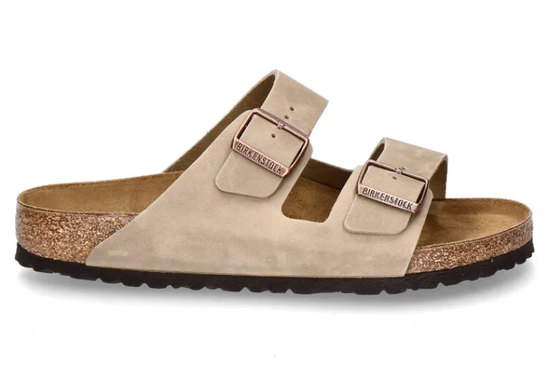 Herren Birkenstock Herren-Pantolette ARIZONA NORMAL NATURLEDER- tabacco brown