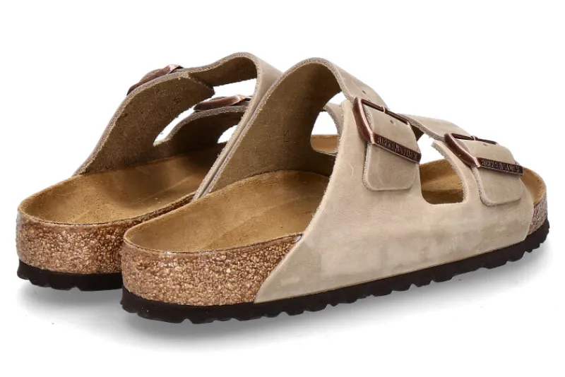 Herren Birkenstock Herren-Pantolette ARIZONA NORMAL NATURLEDER- tabacco brown