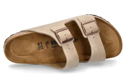 Herren Birkenstock Herren-Pantolette ARIZONA NORMAL NATURLEDER- tabacco brown