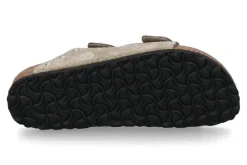 Damen Birkenstock Pantolette ARIZONA SCHMAL RIVET BORDER- taupe