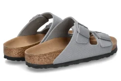 Damen Birkenstock Pantolette ARIZONA SCHMAL SUEDE- stone/ grau