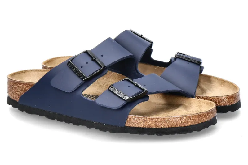 Damen Birkenstock Pantolette ARIZONA SCHMAL BIRKO-FLOR-blau
