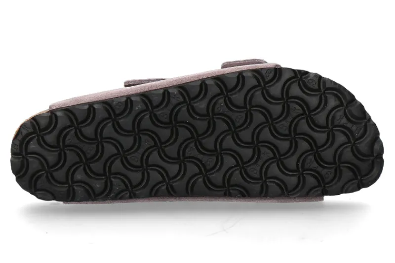 Damen Birkenstock Pantolette ARIZONA SCHMAL VELOURS- faded purple/ lila