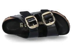 Damen Birkenstock Pantolette ARIZONA SCHMAL BIG BUCKLE- high-shine black