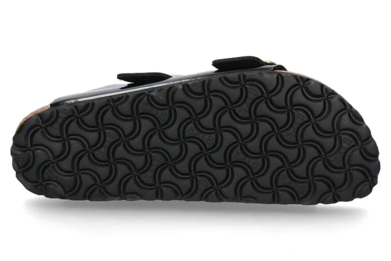 Damen Birkenstock Pantolette ARIZONA SCHMAL BIG BUCKLE- high-shine black