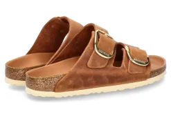 Damen Birkenstock Pantolette ARIZONA SCHMAL BIG BUCKLE ANTIQUE BROWN (40)