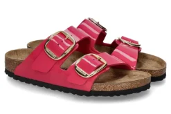 Damen Birkenstock Pantolette ARIZONA BIG BUCKLE SCHMAL- patent fuchsia fusion