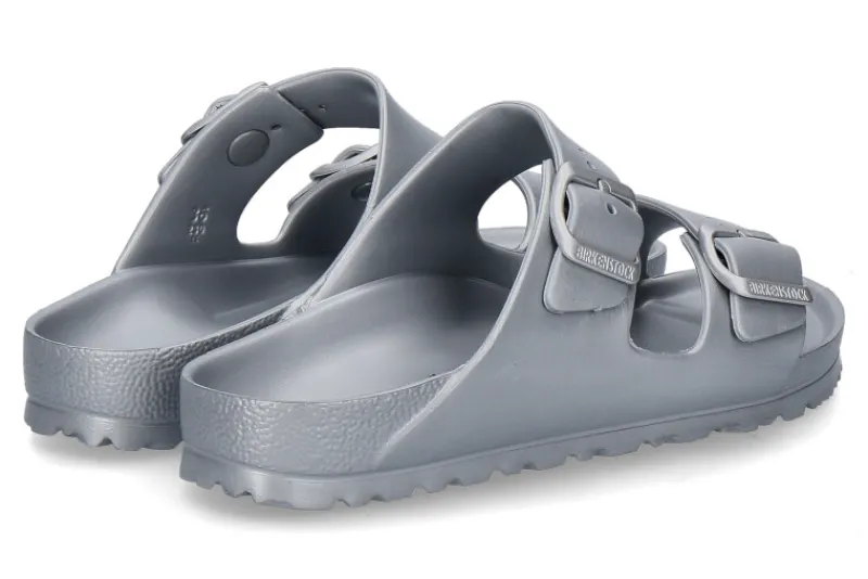 Damen Birkenstock Pantolette ARIZONA EVA SCHMALE WEITE SILVER