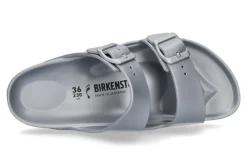 Damen Birkenstock Pantolette ARIZONA EVA SCHMALE WEITE SILVER