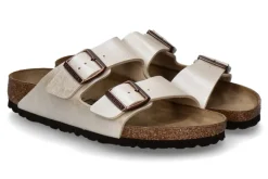 Damen Birkenstock Pantolette ARIZONA BS BIRKO-FLOR- graceful pearl white