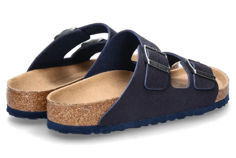 Herren Birkenstock Pantolette ARIZONA NORMAL DESERT DUST- indigo blue