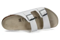 Damen Birkenstock Pantolette ARIZONA NORMAL BIRKO-FLOR WEISS (37 )