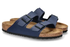 Damen Birkenstock Pantolette ARIZONA BIRKO-FLOR NORMAL- blau