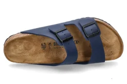 Damen Birkenstock Pantolette ARIZONA BIRKO-FLOR NORMAL- blau