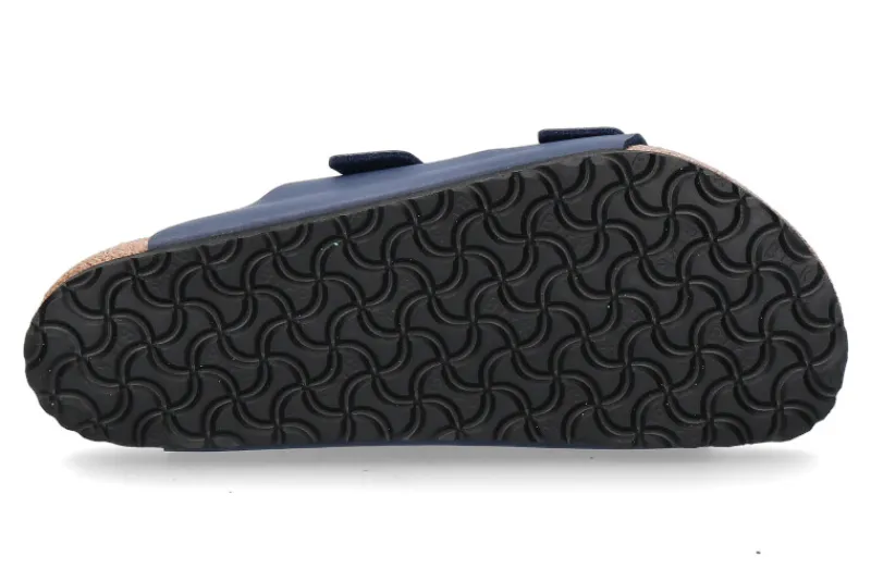 Damen Birkenstock Pantolette ARIZONA BIRKO-FLOR NORMAL- blau