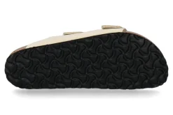 Damen Birkenstock Pantolette ARIZONA SCHMAL NUBUK- ecru