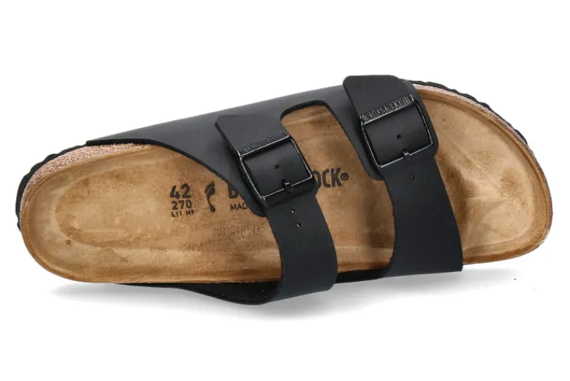 Damen Birkenstock Pantolette ARIZONA SCHMAL SCHWARZ (40)