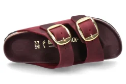 Damen Birkenstock Pantolette ARIZONA BIG BUCKLE NATURLEDER GEÖLT- zinfadel/weinrot
