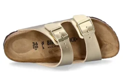Damen Birkenstock Pantolette ARIZONA SCHMAL BS- gold