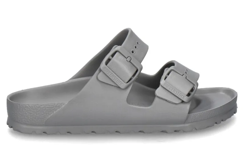 Damen Birkenstock Pantolette ARIZONA EVA SCHMALE WEITE- stone coin/grau