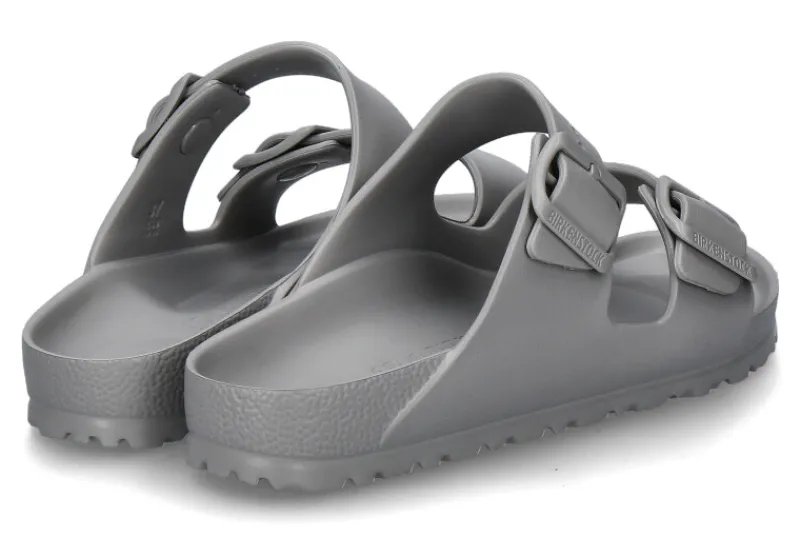 Damen Birkenstock Pantolette ARIZONA EVA SCHMALE WEITE- stone coin/grau