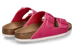 Damen Birkenstock Pantolette ARIZONA RIVET LOGO SCHMAL vegan canvas fuchsia