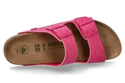 Damen Birkenstock Pantolette ARIZONA RIVET LOGO SCHMAL vegan canvas fuchsia
