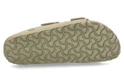 Damen Birkenstock Pantolette ARIZONA RIVET LOGO SCHMAL- vegan canvas faded khaki