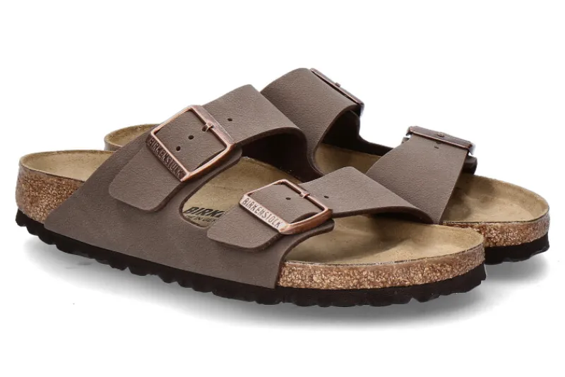 Herren Birkenstock Pantolette ARIZONA SCHMAL BS- mocca/ braun