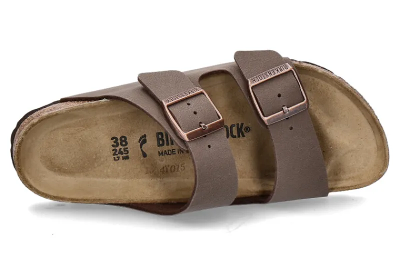 Herren Birkenstock Pantolette ARIZONA SCHMAL BS- mocca/ braun