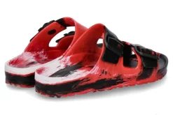 Damen Birkenstock Pantolette EVA ARIZONA SCHMAL MULTI- rot/schwarz/weiss