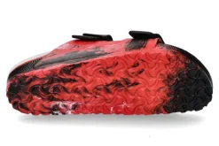 Damen Birkenstock Pantolette EVA ARIZONA SCHMAL MULTI- rot/schwarz/weiss