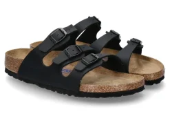 Damen Birkenstock Pantolette FLORIDA BS BIRKO-FLOR- black/schwarz
