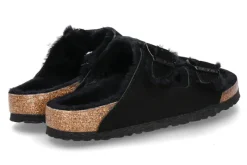 Damen Birkenstock Pantolette gefüttert ARIZONA SCHMAL FUR BLACK