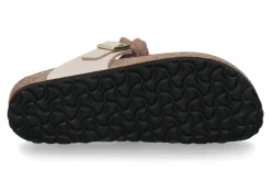 Damen Birkenstock Pantolette GIZEH FLOWER SCHMAL NATURLEDER- light rose/rosa