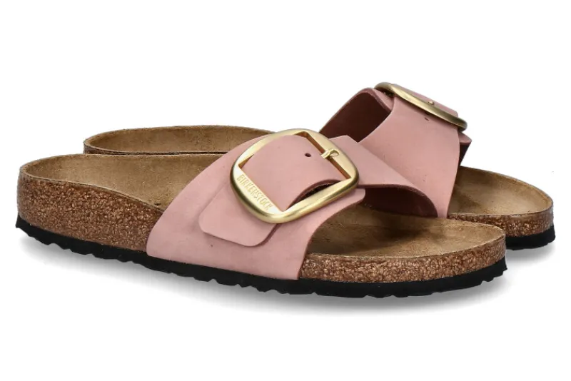 Damen Birkenstock Pantolette MADRID BIG BUCKLE SCHMAL OLD ROSE