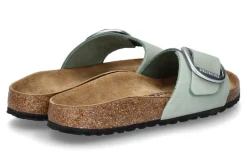 Damen Birkenstock Pantolette MADRID BIG BUCKLE NUBUKLEDER- pure sage