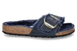 Damen Birkenstock Pantolette MADRID BIG BUCKLE SHEARLING- midnight