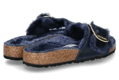 Damen Birkenstock Pantolette MADRID BIG BUCKLE SHEARLING- midnight