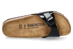 Damen Birkenstock Pantolette MADRID SCHMAL LACK SCHWARZ
