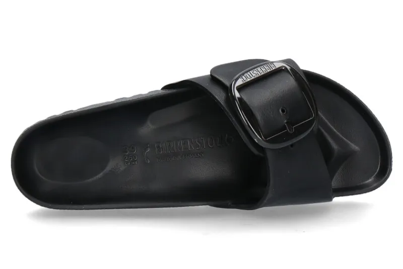 Damen Birkenstock Pantolette MADRID BIG BUCKLE EVA SCHMALE WEITE- black/schwarz